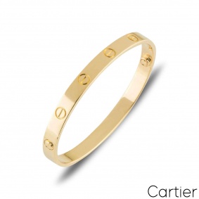 Cartier Yellow Gold Love Bracelet Size 18 B6035518